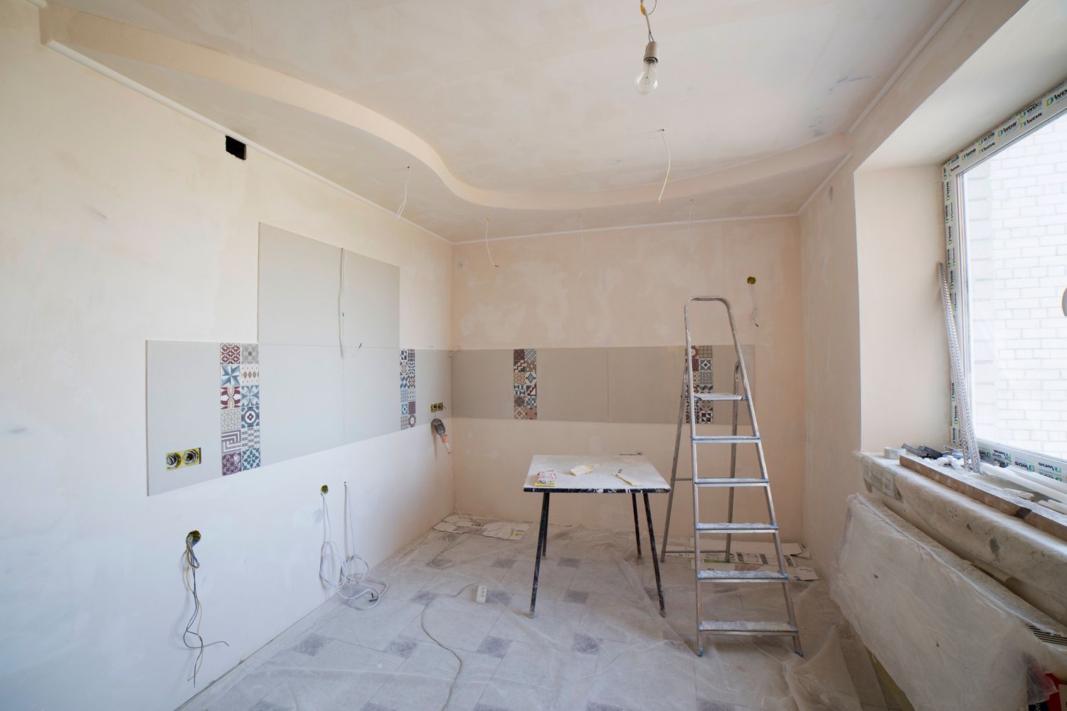 Finished interior